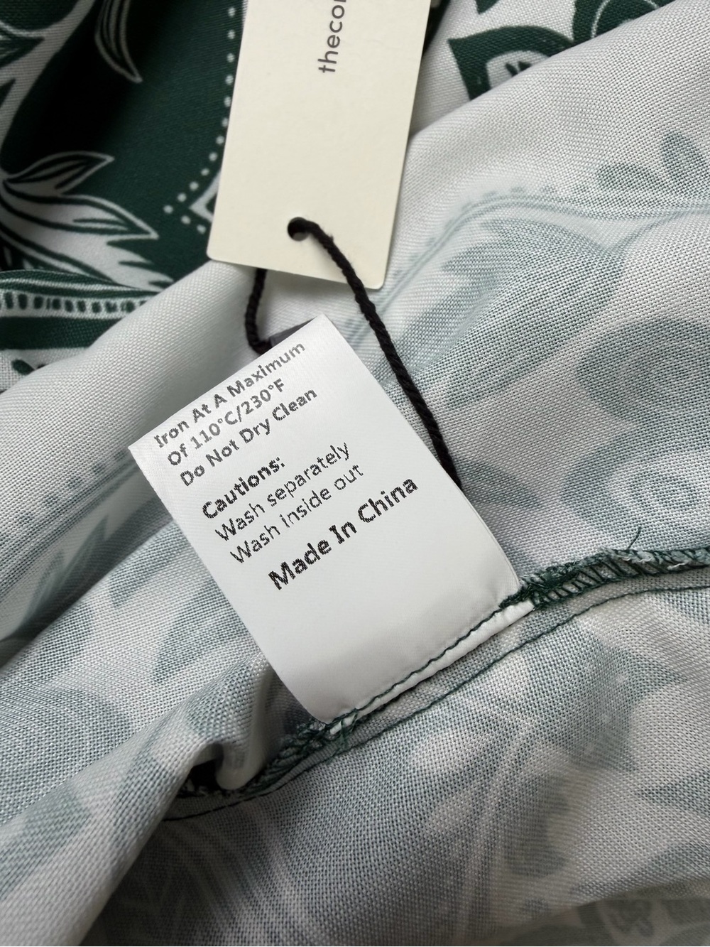 Commense Baroque Floral Print Belted Cami Maxi Dress Forest Green Medium NWT - Picture 12 of 12